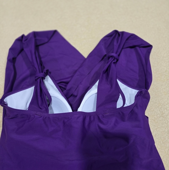 SHEKINI Women's Skirt One Piece Swimdress Swimsuit Bathing Suit Size Large - Picture 7 of 15